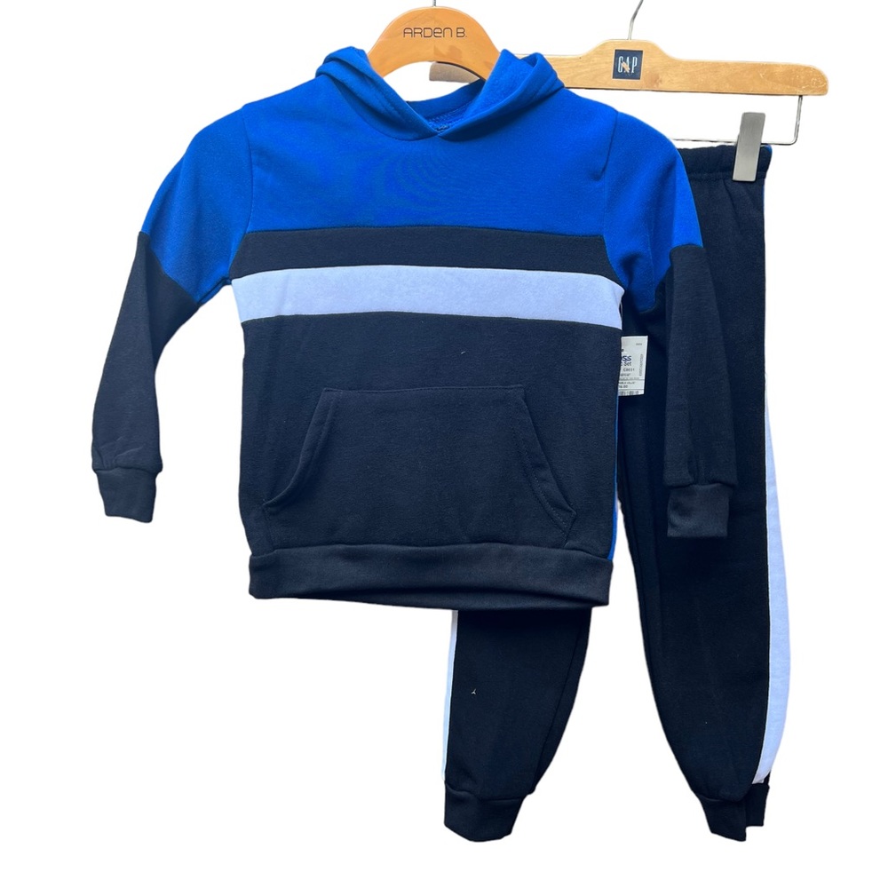 Street Rules Clothing Sweatpants Set Blue/Black/White Size 6